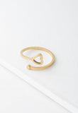 Ada Heart Adjustable Gold Ring