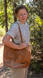 Everyday Tote - Camel Leather
