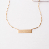 Mama Gold Bar Necklace