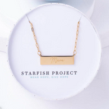 Mama Gold Bar Necklace