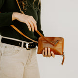 Leather Crossbody Wallet