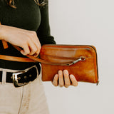 Leather Crossbody Wallet