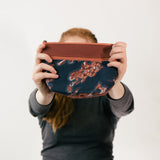 Chandee two zippered Cosmetic/ Pencil bag