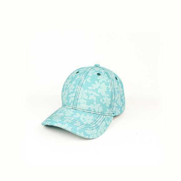 Teal Floral Fair Trade Hat