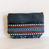 Chandee two zippered Cosmetic/ Pencil bag