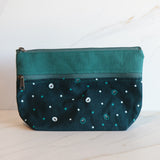 Chandee two zippered Cosmetic/ Pencil bag