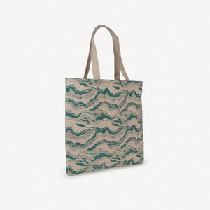 Sage and Green Marble Market Tote