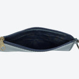 Leather ID Pouch in Navy