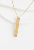 Justice Gold Bar Necklace