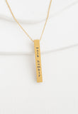 Justice Gold Bar Necklace