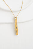 Justice Gold Bar Necklace