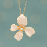 Hope in Bloom Necklace in Misty Rose