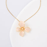 Hope in Bloom Necklace in Misty Rose