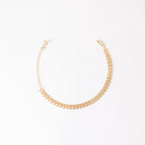 Herringbone Bracelet- Satin Gold