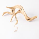 Herringbone Necklace- Satin Gold