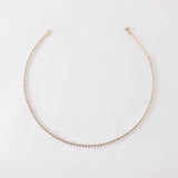 White Herringbone Necklace