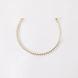 White Herringbone Bracelet