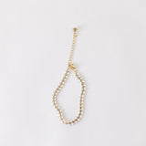 White Herringbone Bracelet