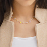 Arise Daisy Necklace- White