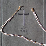 White Herringbone Necklace