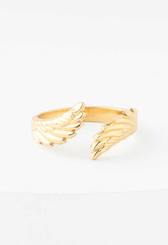 Birds of the Same Feather Gold Ring (Adjustable)