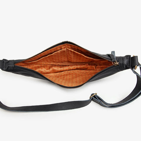 Leather Moon Sling - Black