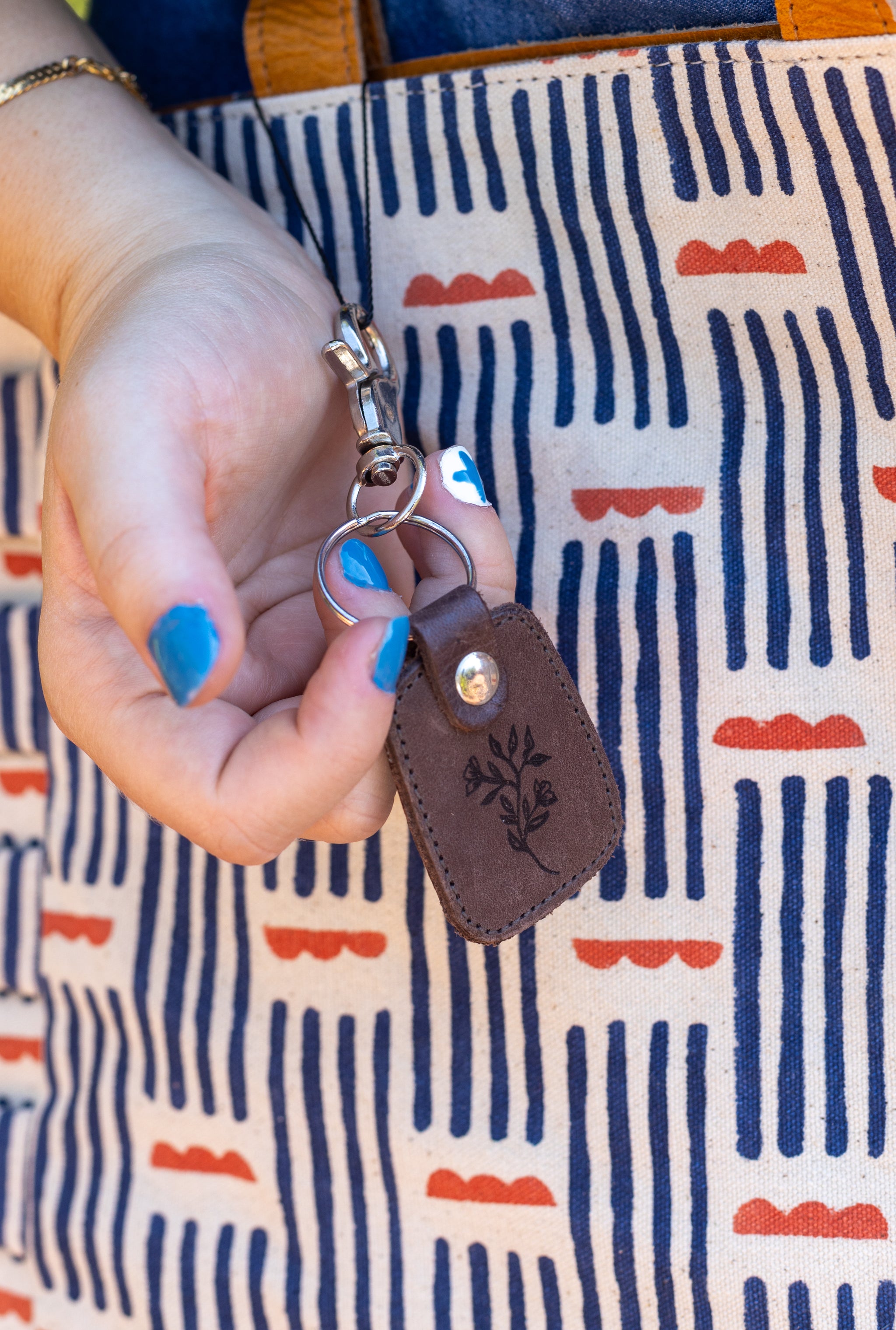 Leather Key Chain - Seek Justice and/or In The Garden | Kairos Traders